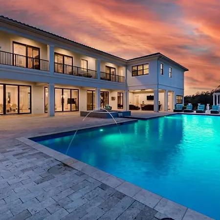 Beautiful 5 Star Mansion With Private Pool On The Prestigious Reunion Resort Orlando Mansion 6280-3
